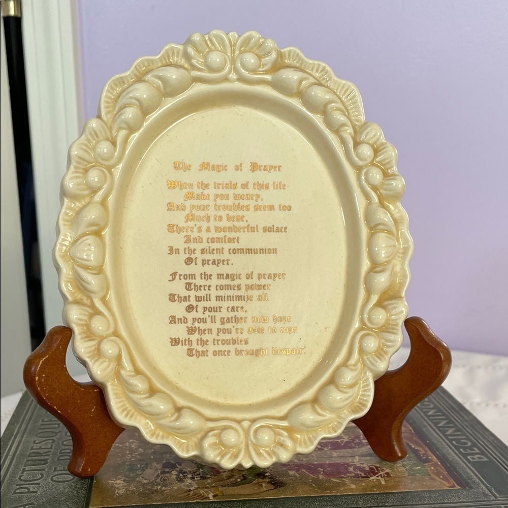 Cream Decorative Plaque with Poem - Picture 2 of 3